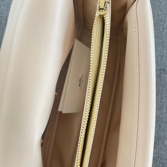 New Bag Coach Tabby 26 C0772 Beige Shoulder Bag - Authentic - Picture 7 of 11